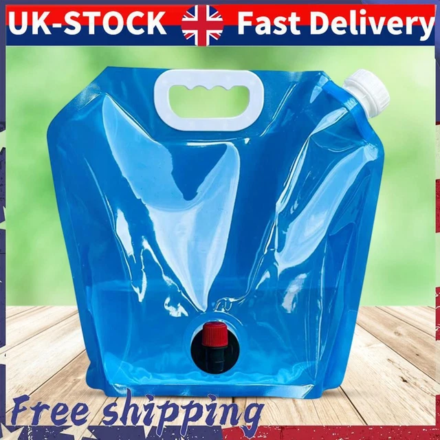Camping Folding Water Bag No Leakage Water Container with Faucet Pouch (5L)