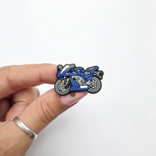 Motorbike Croc Charm