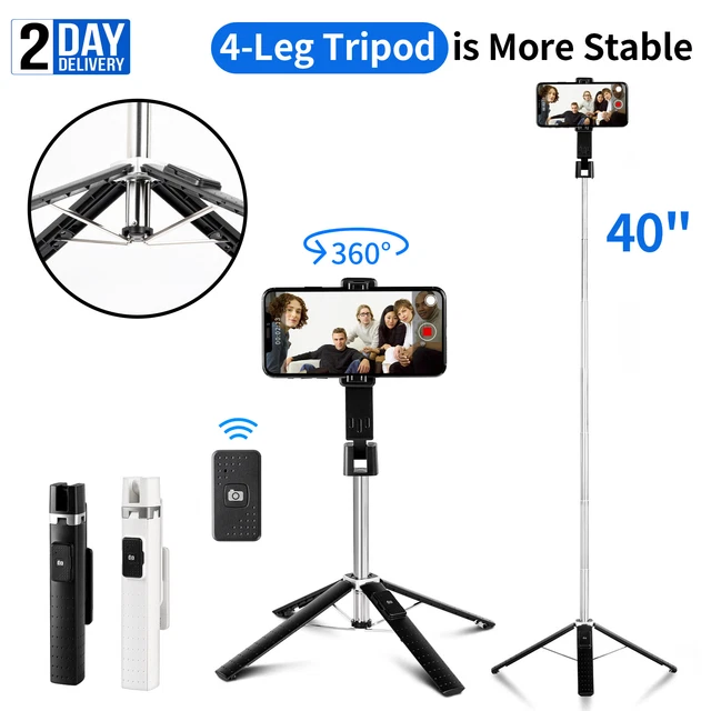 Selfie Stick Bluetooth Remote Phone Holder Tripod Stand For iPhone Universal