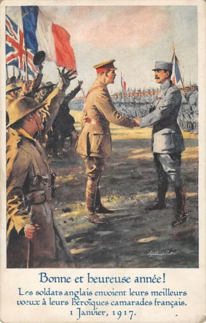 Cpa Good And Happy War English Soldiers