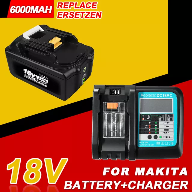 6,0AH BL1860B BATTERIE +chargeur DC18RC pour Makita 18V LXT DMR104 DMR108  DMR107 EUR 99,11 - PicClick FR