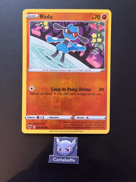 Pokémon Carta Única – RIOLU 090/185 De VIVID VOLTAGE – Expansión Brillante – Para Coleccionistas Y Jugadores TCG
