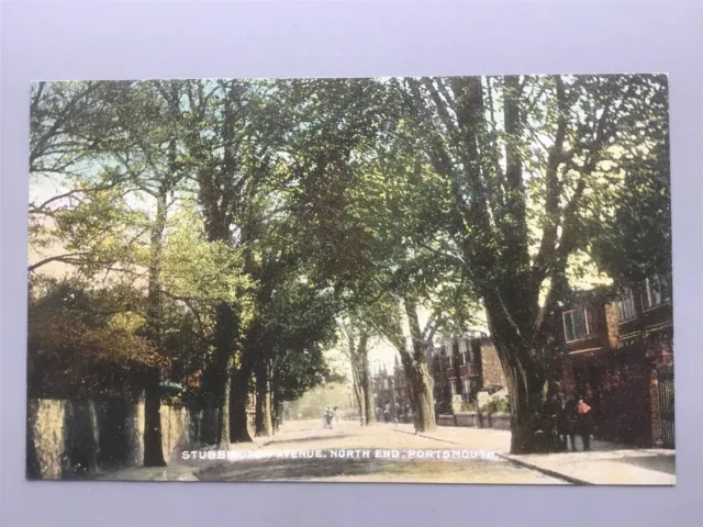 Portsmouth Stubbington Avenue c.1907 street view (Sweasey, Southsea) postcard