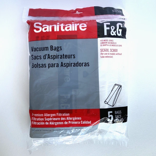 GENUINE EUREKA SANITAIRE F&G Vacuum Bag 63250A Allergen Filtration 5