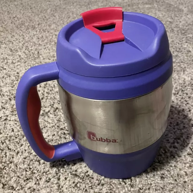 BUBBA KEG 52oz Ounce Insulated Travel Mug Purple Pink With Handle Flip Top EUC