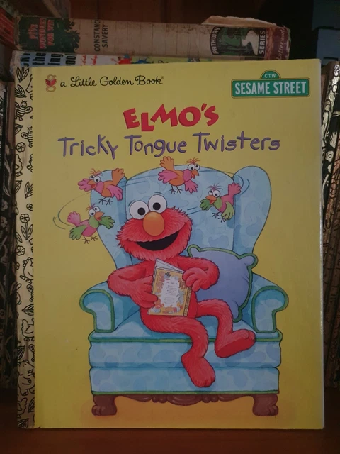 LITTLE GOLDEN BOOK Sesame Street Elmo’s Tricky Tongue Twisters #98871 ...