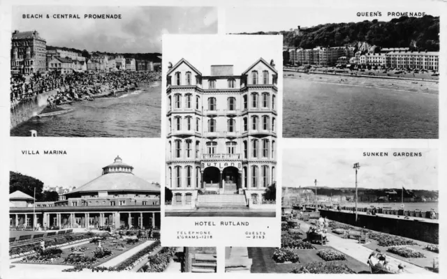 Postcard  Isle Of Man Hotel Rutland   Multi View