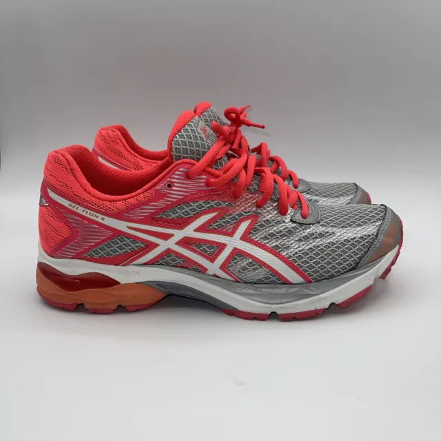 Asics Women's GEL-Flux 4 Running Shoe, Midgrey/White/Diva Pink, Size 8.5 D