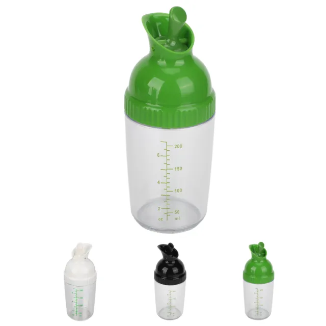 Agitador aderezo para ensaladas 200 ml libre de BPA prevención de fugas ensaladas aderezo frasco con tapa HG