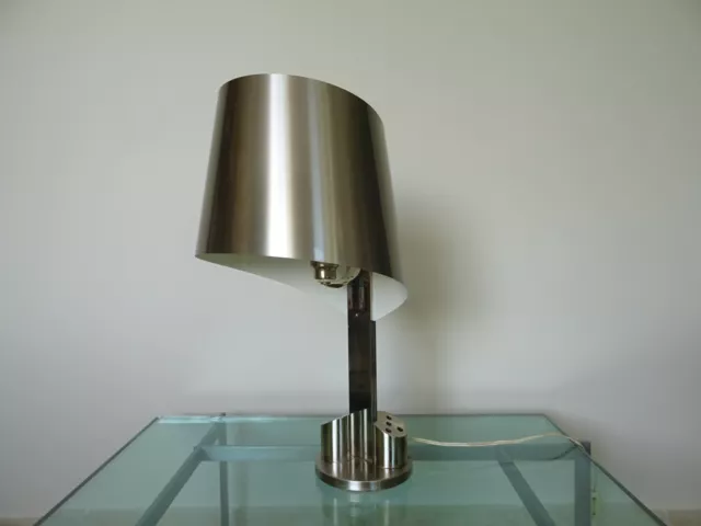 ancienne lampe de bureau HENRI MATHIEU maison charles desk lamp design 1970