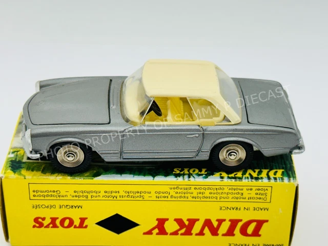 Lot De 2 Voitures Anciennes Dinky Toys - Mercedes 230-SL Et Tracteur Panhard