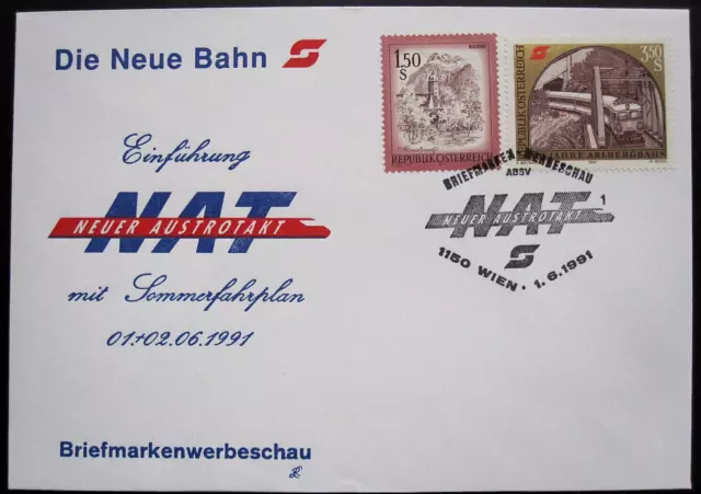 Österreich ANK 1820 Brief SST Wien NAT Neuer Austrotakt