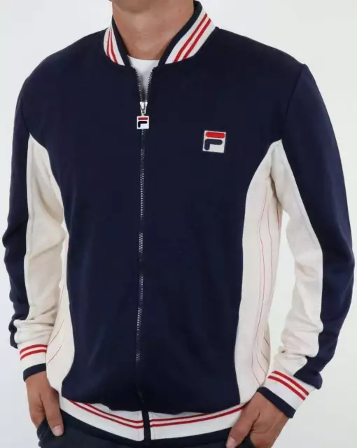 Fila Mk1 Settanta Track Top in Navy Blue - Borg BJ Matchday tracksuit jacket