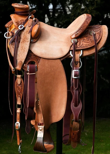 Selle Western Wade En Cuir – Taille 15 Pouces – Ridex – Travail Et Ranch