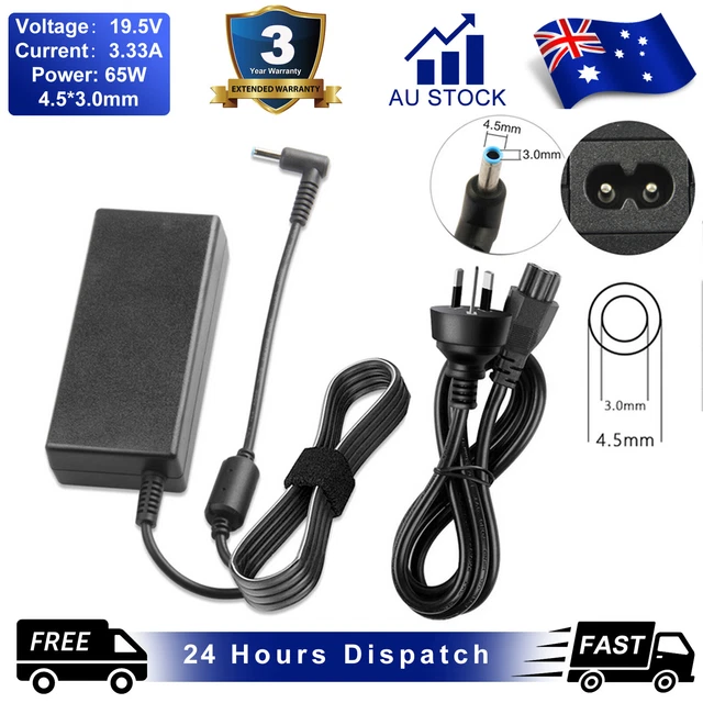 Laptop AC Power Adapter Charger 19.5V 3.33A 65W for HP 710412-001 709985-001