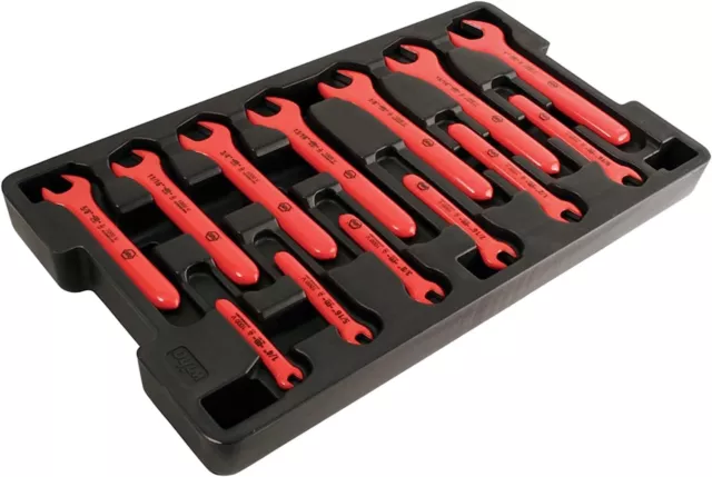 Wiha 20194 Professional Electrician Insulated 13 Wrench Set - 1/4" to 1" Spanner