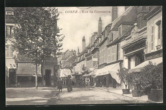 CPA Cosne, Rue du Commerce