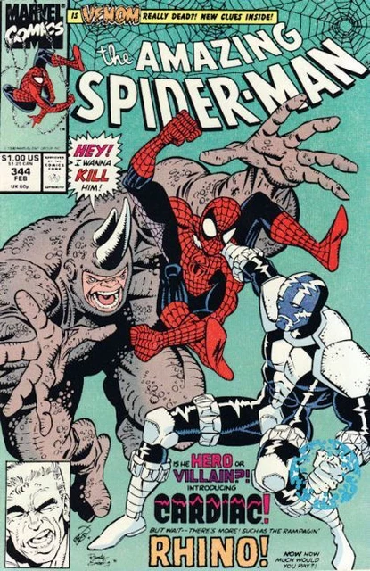 AMAZING SPIDER-MAN #344 (Spider-Man) NM- | 1st APP of CLETUS KASADY / CARNAGE