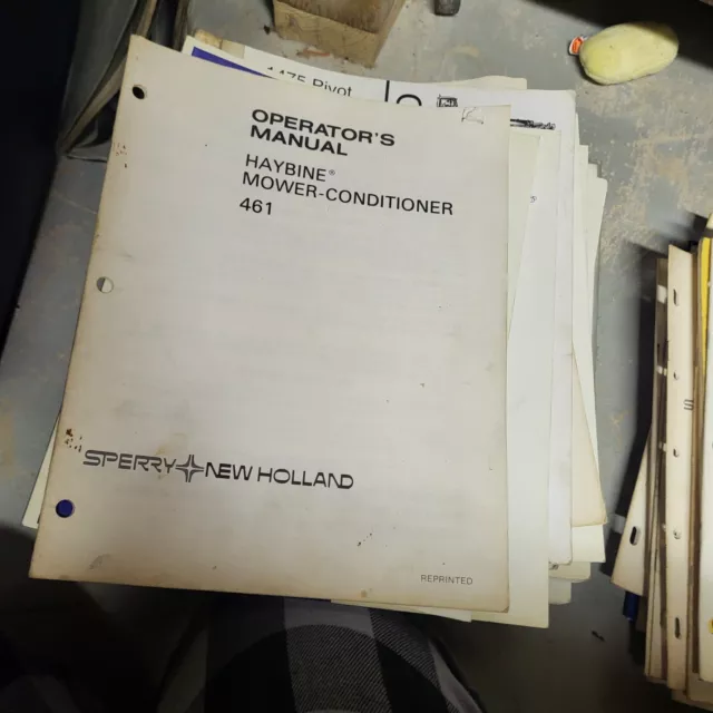 New Holland 461 Haybine Mower Conditioner Owner Operators Manual  ORIGINAL