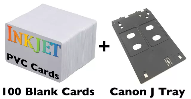 Inkjet PVC ID Card Starter Kit - Canon J Tray - MG5420, MX922, MG7120,iP7230 Etc