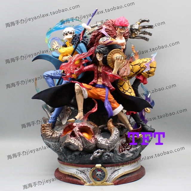 ANIME ONE PIECE Monkey D Luffy throne 13" PVC Figure Model Statue Toy