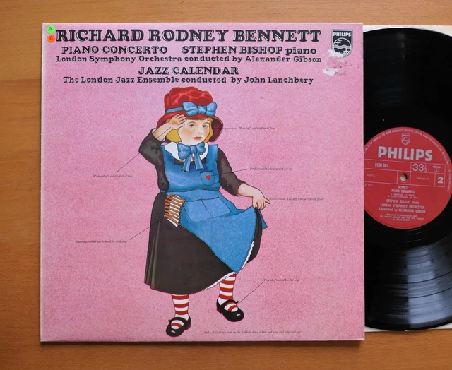 Richard Rodney Bennett Piano Concerto *SIGNED* by Stephen Bishop Philips 6500301