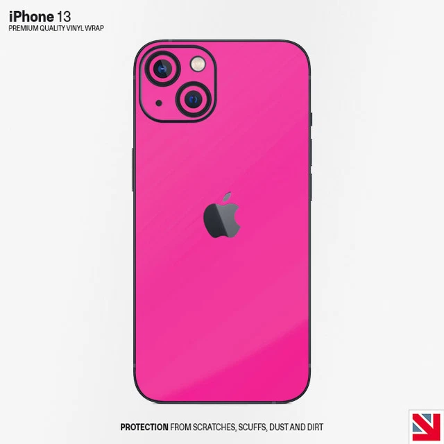 ROSA FLUORESCENTE iPhone 13 pelle decalcomania adesivo vinile avvolgente