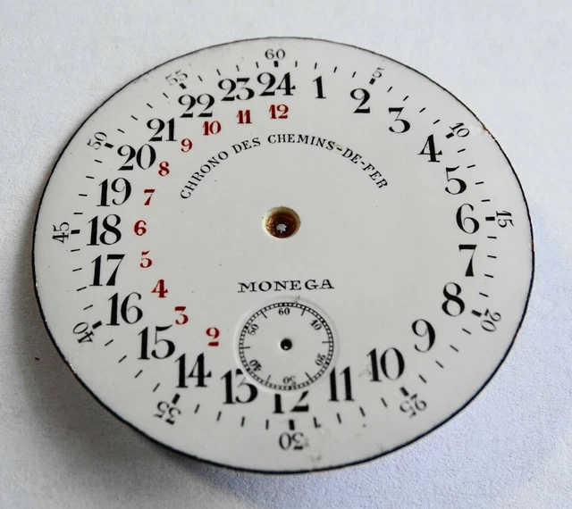 Cadran De Montre Gousset Ancien émaillé - Pièce Neuve, Style Vintage, Sans Marque