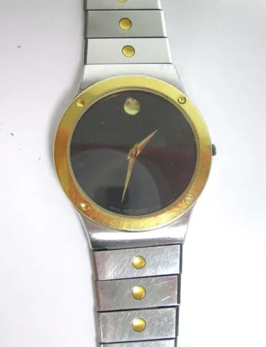 Movado Orologio da polso Uomo Due Toni Oro & Inox Steal 7" 3/8 87-A2-876K 2