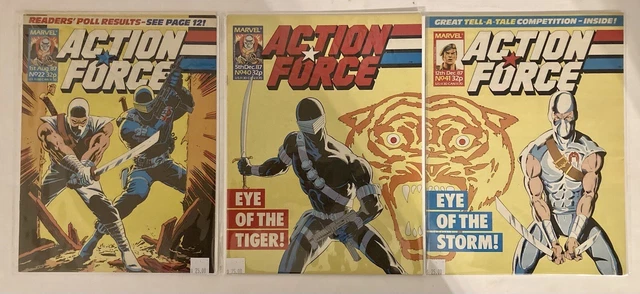 1987 Action Force Marvel GI Joe Magazine #22 40 & 41 Connecting Covers VF/NM+