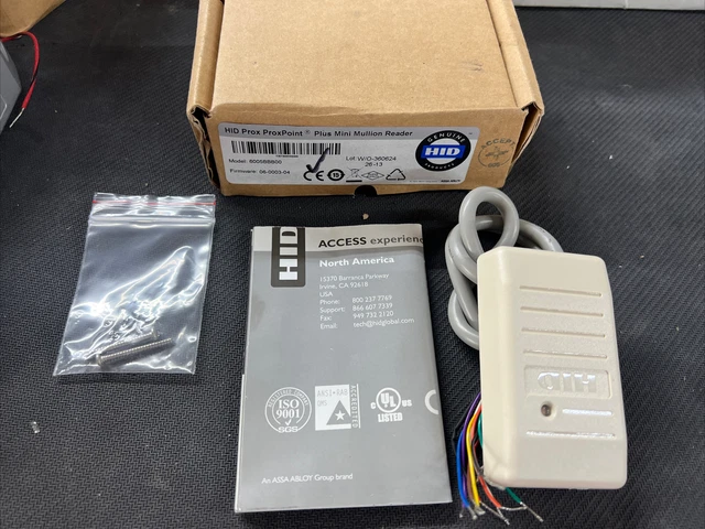 HID 6005BBB00 ProxPoint Plus Mullion Access Control Proximity Reader - Ivory