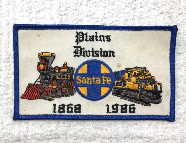 PATCH Santa Fe Plains Division 1968 - 1986 Railroad Trains Locomotives