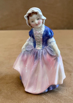 Dinky Do Royal Doulton HN1678 Figurine Little Girl Dress White Hat vintage