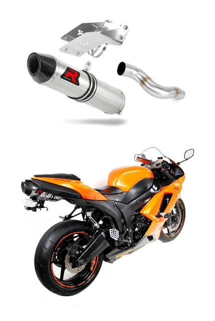 ZX6R 636 2007 - 2008 Exhaust Silencer Muffler HP2 DOMINATOR