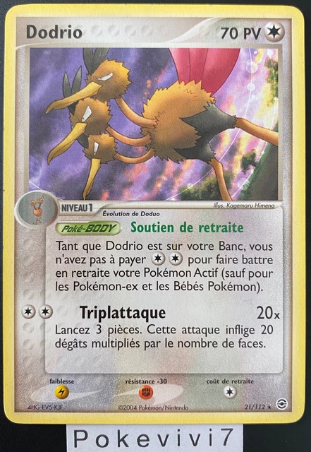 Carte Pokemon DODRIO 21/112 Rare Bloc EX Rouge Feu Vert Feuille FR OCCASION