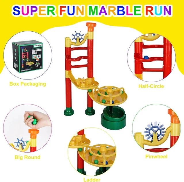 MARBLE RUN BUILDING Blocks Set STEM Toy for Kids Marble Run