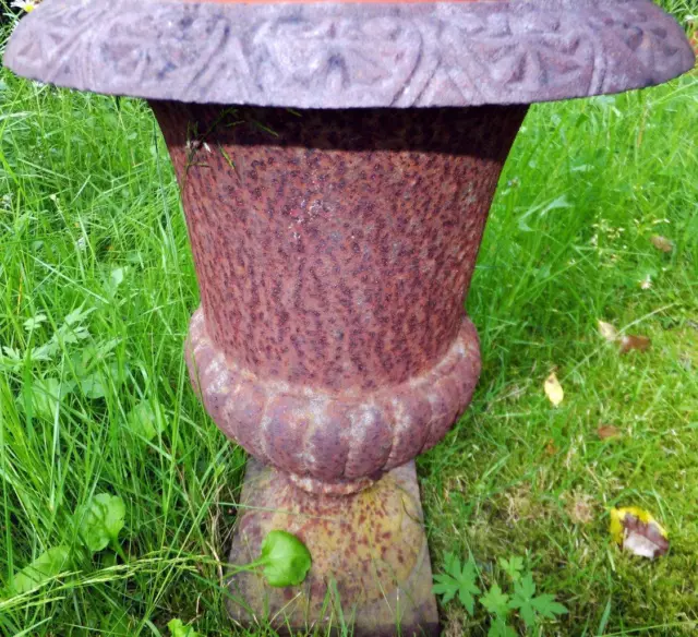 EISEN AMPHORE PRACHT PRUNK VASE POKAL SCHLOSS GARTEN PARK alt antik Barock