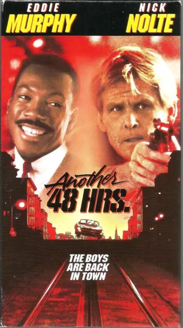 Another 48 Hrs. VHS 1990 Eddie Murphy Nick Nolte Brion James Action Police VTG R