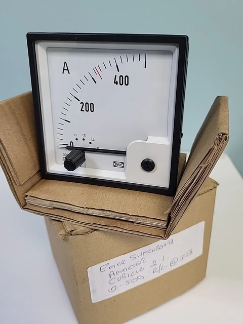 Genuine DEIF VDQ96 - SW AmpMeter 0 to 500A Amp VDQ96-SW