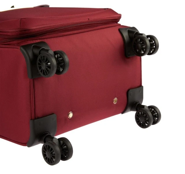 Samantha Brown 4 Piece Luggage Set- 22" Spinner & 3 Packing Cubes-Burgundy-NWT 5
