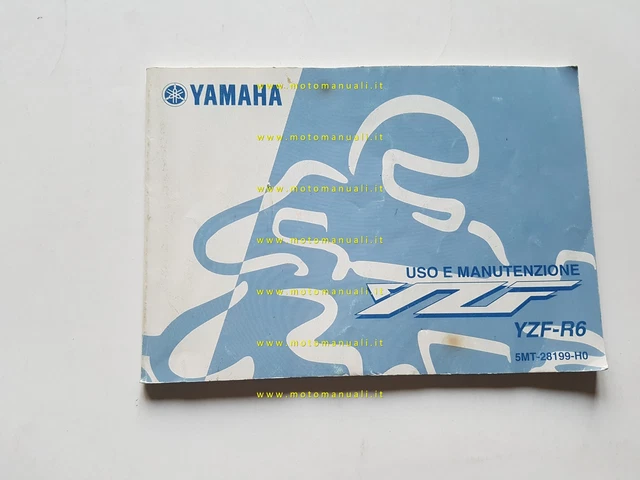 Yamaha YZF R6 5MT 2000 manuale uso manutenzione libretto originale italiano