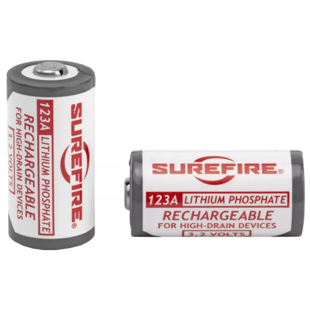 Surefire Rechargeable Battery CR123A 123A 2 Pack