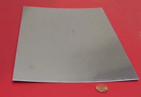 316 Stainless Steel Sheet  Annealed,  .008" Thick x 8.0" Width x 12.0" Length