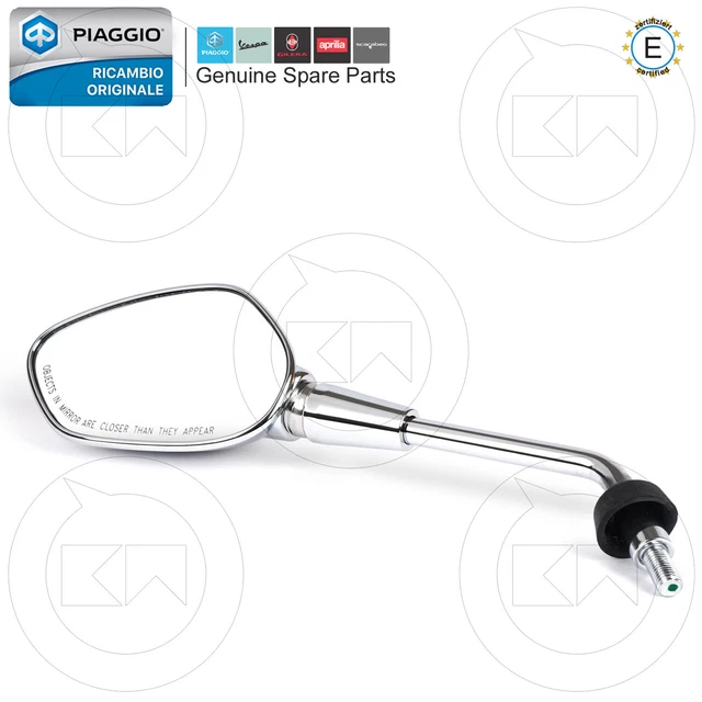Accessori Scooter Vespa Specchietto Retrovisore Destro Cromato Per Piaggio Vespa PK 50 XL 1987 - Ricambio Originale Specchietto Piaggio - 9