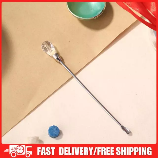 Stainless Steel Mixing Spoon Melted Wax Pills Bead Stirring Stick (White)