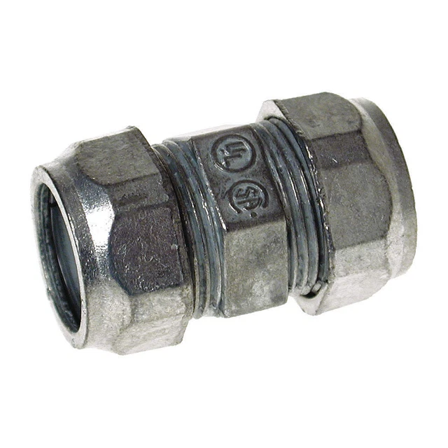 RACO 2876 Coupling,Zinc,Overall L 3 27/32in