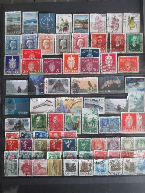 Lot de  timbres "NORVEGE" oblitérés+ cadeau pour 2 lots de mes ventes