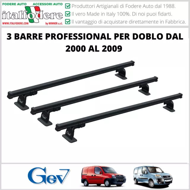 Barre Portatutto PROFESSIONAL Premontate Fiat Doblò (fino 2009) GEV 9400