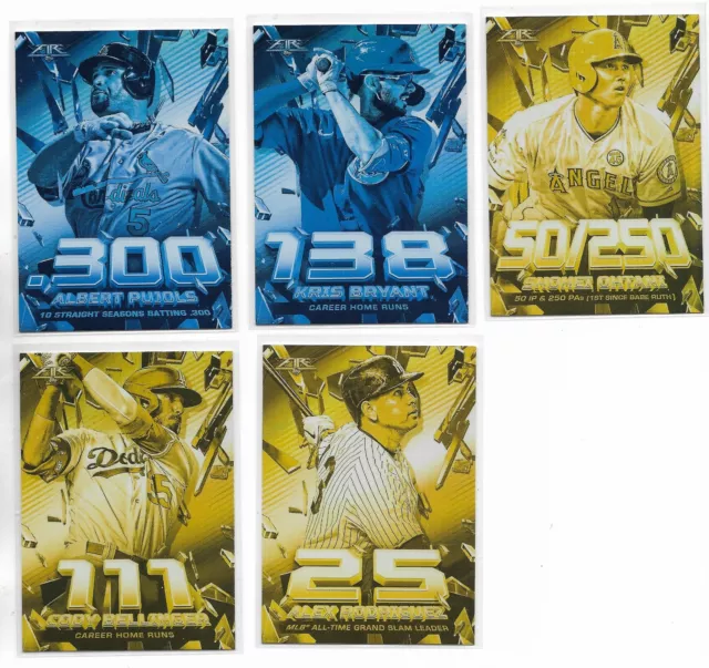 2020 Topps Fire SHATTERING STATS Pick-A-Card Rodriguez Bryant Pujols Bellinger +