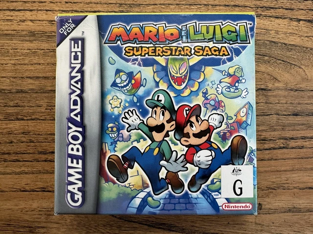 MARIO & LUIGI Superstar Saga Nintendo GBA Boxed AUS PAL Version With